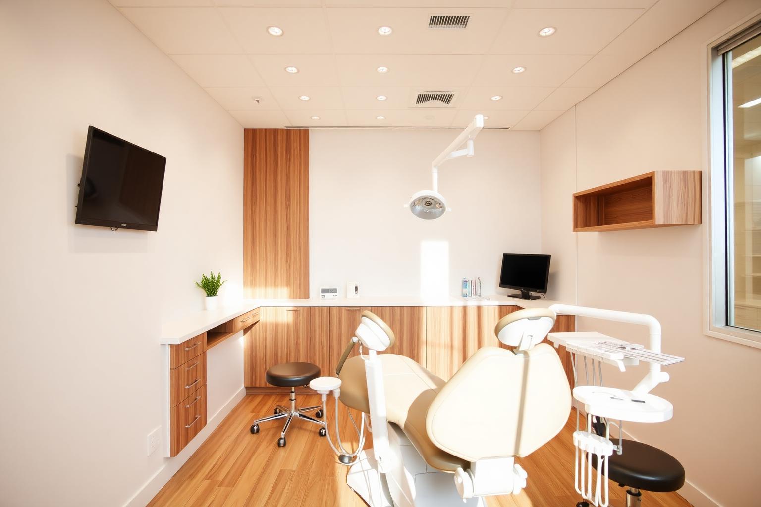 Moderna dentalna ordinacija s drvenim detaljima