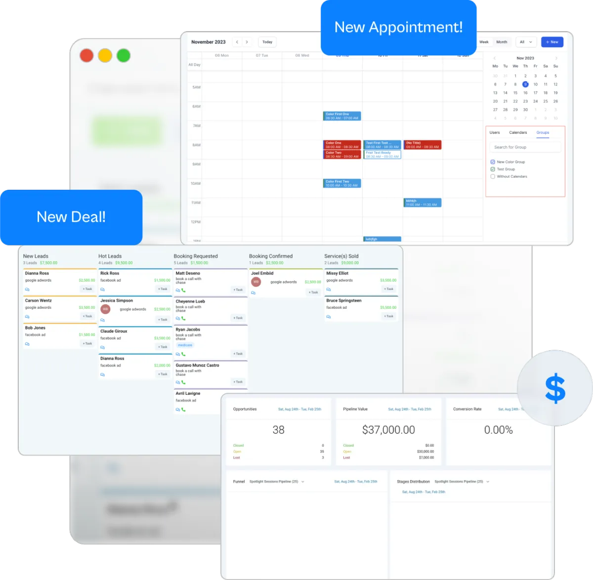 CRM pipeline i kontakti pod vlastitim brendom